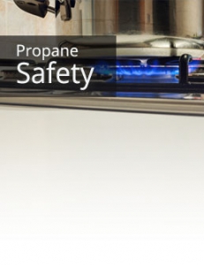 A sign that says propane safety