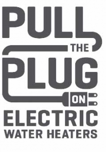 A black and white image of an electric plug.