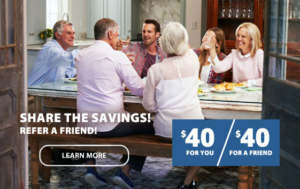 Group toasting at a dining table, promotion.