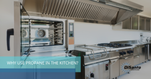 A kitchen with many different types of appliances.