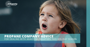 A little girl with an open mouth and text that says " company advice ".