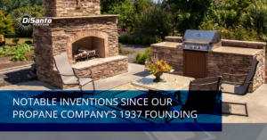 A picture of an outdoor fireplace and grill.